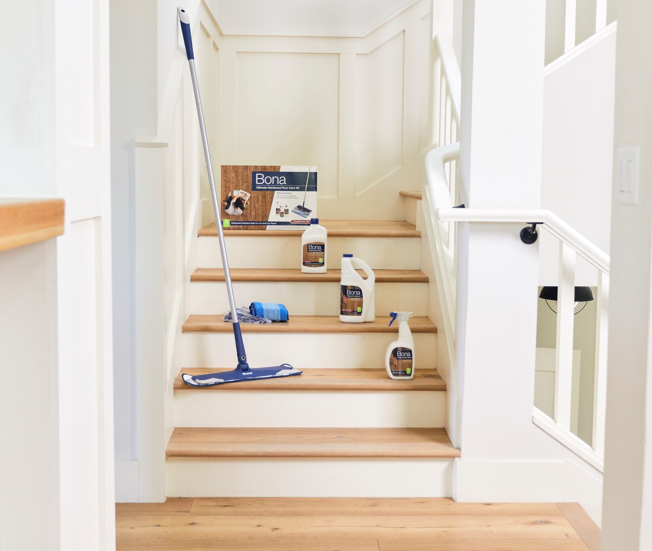 limpar escada renovação de deck